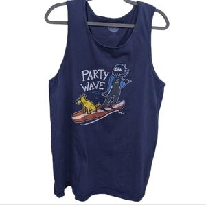 Life is Good Men's Party Wave Tank Sz M